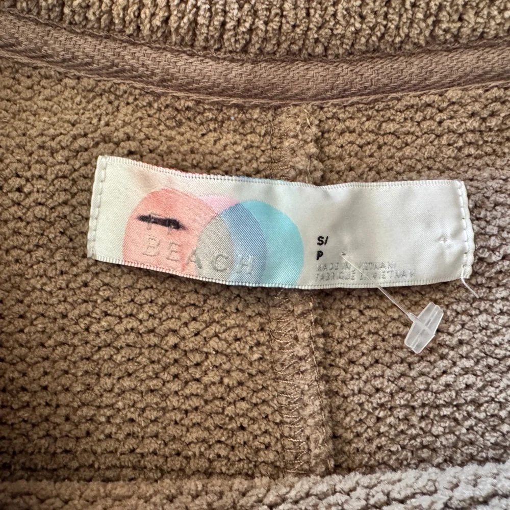 Free People FP Beach Happy Pullover Balloon Sleeve Sweater Brown Womens XS S